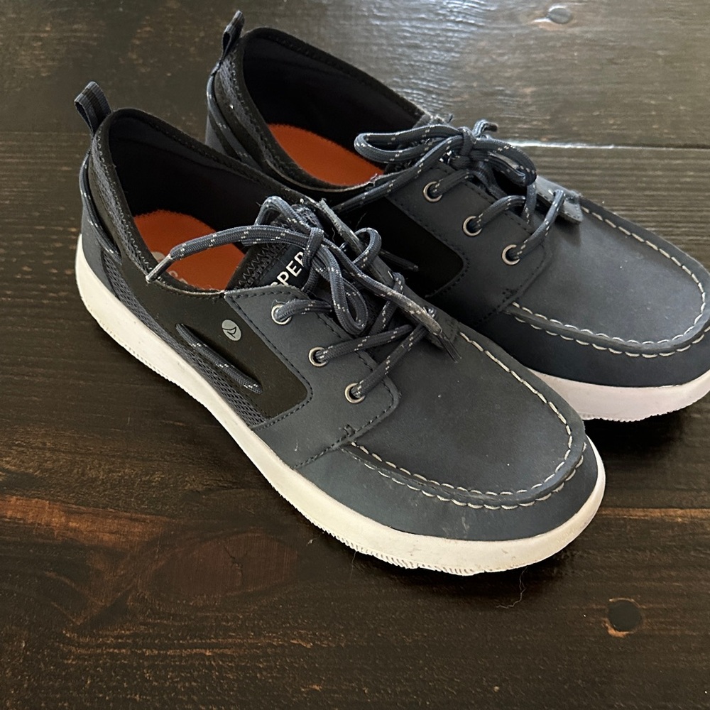 Sperry Men's Dark Gray Boat Shoes very l lightly worn